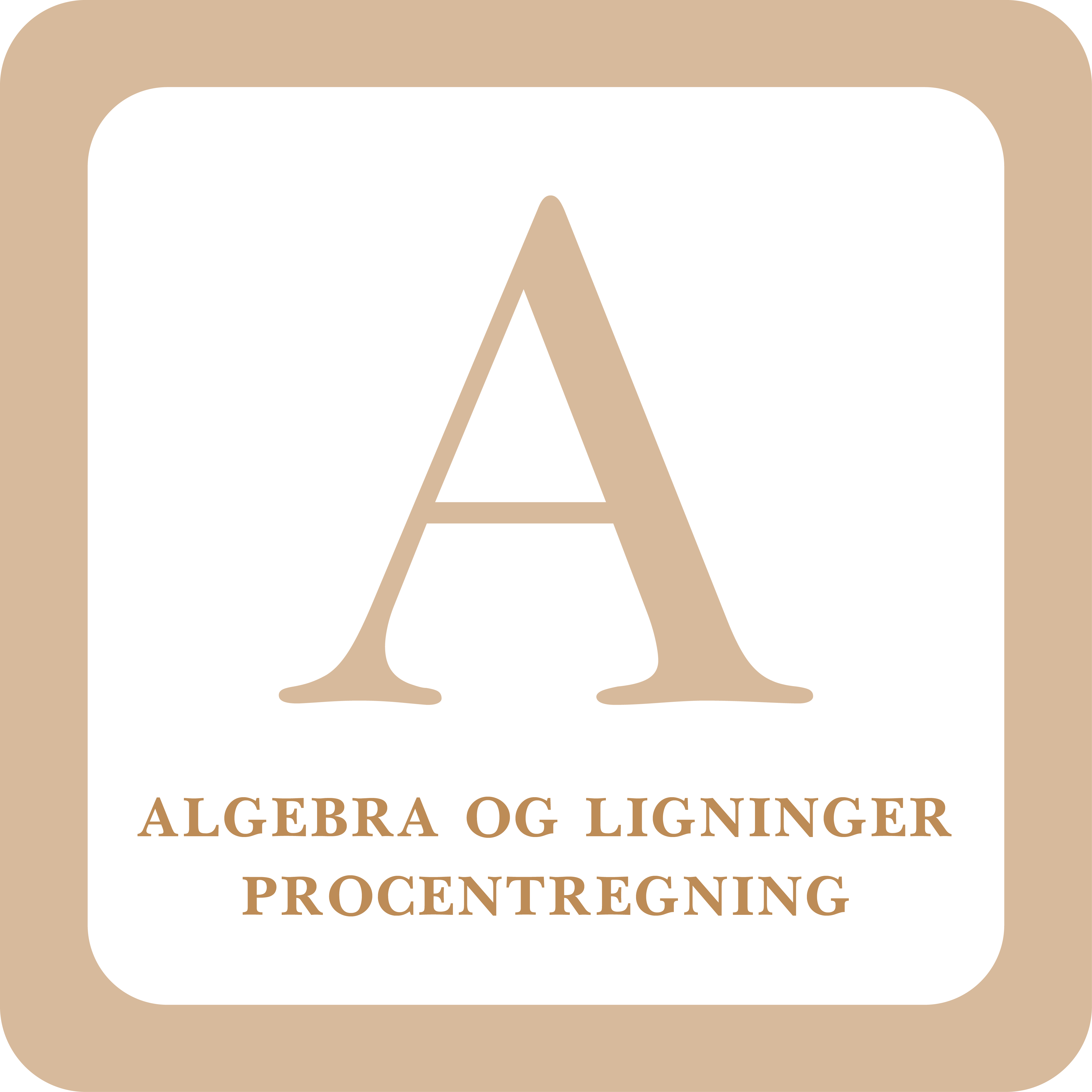 Read more about the article ALGEBRA OG LIGNINGER PROCENTREGNING